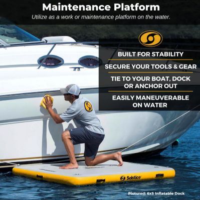 Image showing  Solstice 8 ft. x 5 ft. Solstice Drop Stitch Inflatable Dock