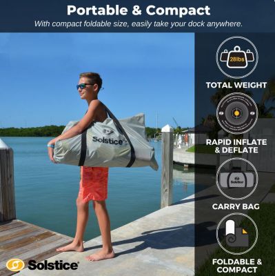 Image showing  Solstice 8 ft. x 5 ft. Solstice Drop Stitch Inflatable Dock