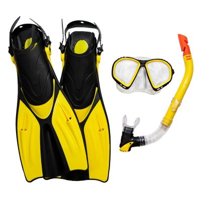 Image showing  Thermotech Mesh Bag Snorkeling Set, Fin Size 9-11