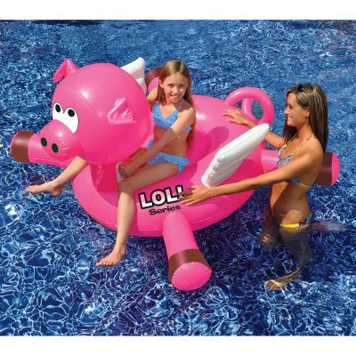 Image showing  LOL Series Flying Pig Pool Float