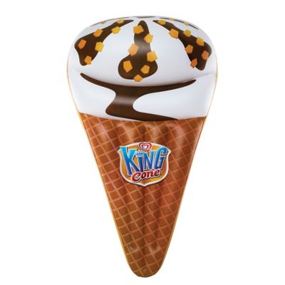 Image showing  King Cone Pool Float for Adults and Kids, Inflatable Large Blow-Up Water Floatie Lounge Raft