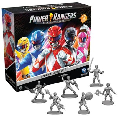 Renegade Game Studios Power Rangers Roleplaying Game: Hero Miniatures Set 1, 12-Pack Unpainted Miniatures