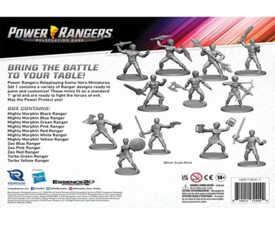 Image showing  Power Rangers Roleplaying Game: Hero Miniatures Set 1, 12-Pack Unpainted Miniatures