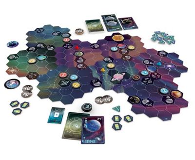 Image showing  Wormholes Galactic Board Game, 1-5 Players, For Ages 14+