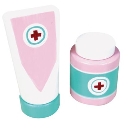 Image showing  Doctor Baby Doll Set with Wooden Accessories