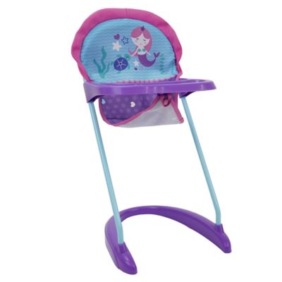 Image showing  Kids' Mermaid Pretend Play Doll High Chair