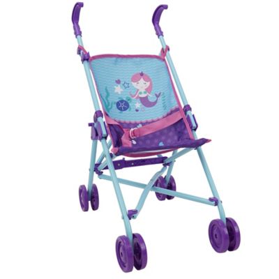 Image showing  Mermaid Doll Feed N Play Set with Stroller, High Chair, Bouncer and Hand Bag, 9 pc.