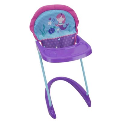 Image showing  Mermaid Doll Feed N Play Set with Stroller, High Chair, Bouncer and Hand Bag, 9 pc.
