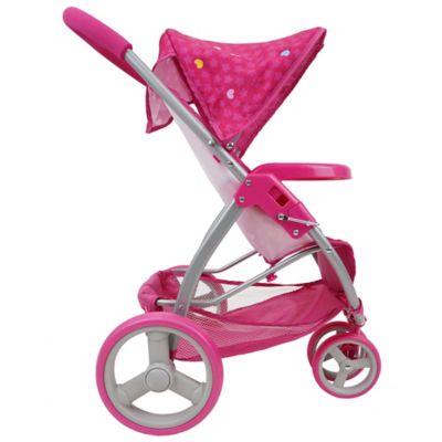 Image showing  Kids' Garden Doll Pretend Play Jogger Stroller with Front Bumper Bar