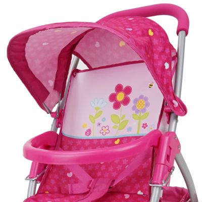 Image showing  Kids' Garden Doll Pretend Play Jogger Stroller with Front Bumper Bar