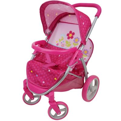 509 Crew Kids' Garden Twin Doll Pretend Play Stroller