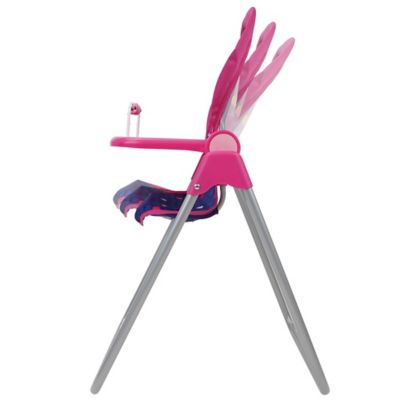 Image showing  Kids' Pretend Play Unicorn Doll High Chair with Front Feeding Tray for Dolls Up to 21 in.