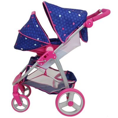 Image showing  Kids' Pretend Play Unicorn 2-in-1 Doll Travel System with Converting Car Seat and Stroller