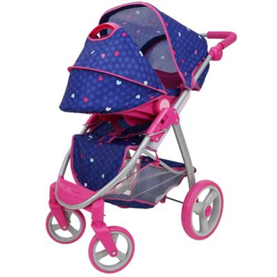 Image showing  Kids' Pretend Play Unicorn 2-in-1 Doll Travel System with Converting Car Seat and Stroller
