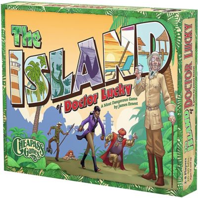 Greater Than Games Island of Doctor Lucky Strategy and Luck Family Board Game