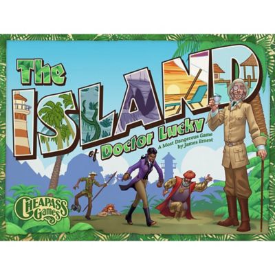 Image showing  Island of Doctor Lucky Strategy and Luck Family Board Game, 2-8 Players, For Ages 12+