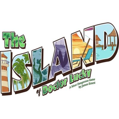 Image showing  Island of Doctor Lucky Strategy and Luck Family Board Game, 2-8 Players, For Ages 12+