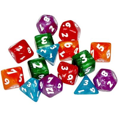 Image showing  Sentinel Comics: The RPG Dice Set Tabletop Roleplaying Game Accessory, 15-Pack