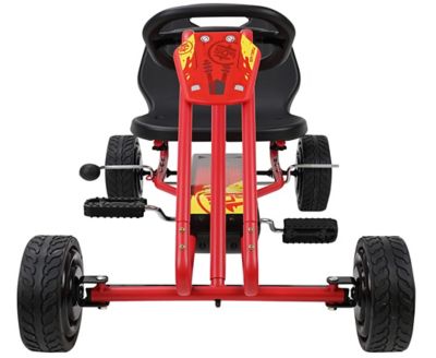 Image showing  Kids' Rocket Pedal Go-Kart Ride-On with Ergonomic Adjustable Seat and Sharp Handling, Ages 4 and Up, Red