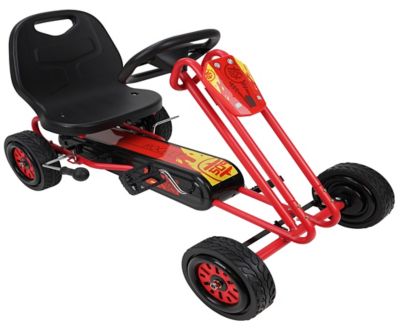 Image showing  Kids' Rocket Pedal Go-Kart Ride-On with Ergonomic Adjustable Seat and Sharp Handling, Ages 4 and Up, Red