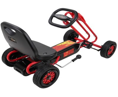 Image showing  Kids' Rocket Pedal Go-Kart Ride-On with Ergonomic Adjustable Seat and Sharp Handling, Ages 4 and Up, Red