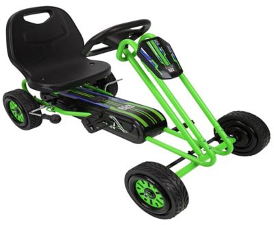 Image showing  Kids' Rocket Pedal Go-Kart Ride-On with Ergonomic Adjustable Seat and Sharp Handling, Ages 4 and Up, Green