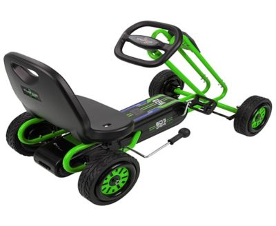 Image showing  Kids' Rocket Pedal Go-Kart Ride-On with Ergonomic Adjustable Seat and Sharp Handling, Ages 4 and Up, Green