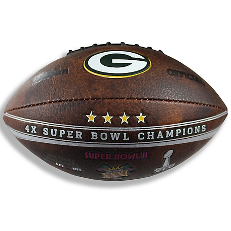 Gulf Coast Sales & Marketing 9 in. NFL Green Bay Packers Commemorative Championship Football