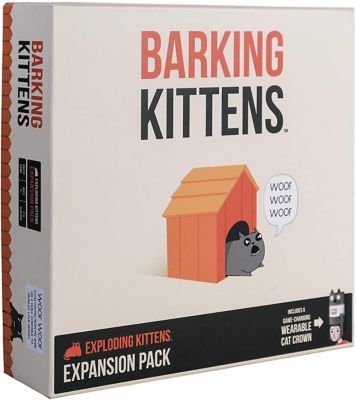 Exploding Kittens Barking Kittens Card Game, Third Expansion of Card Game