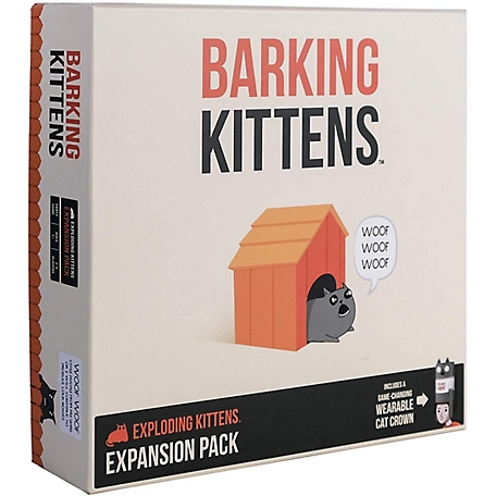 Exploding Kittens Barking Kittens Card Game, Third Expansion of Card Game