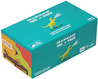 Exploding Kittens On a Scale of One to T-Rex Card Game, Card Game for People Who Are Bad at Charades