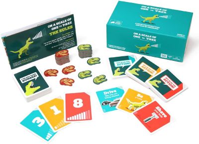 Image showing  On a Scale of One to T-Rex Card Game, Card Game for People Who Are Bad at Charades