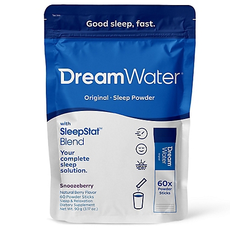 Dream Water Sleep Aid, Powder, GABA, Melatonin, 5-HTP, Snoozeberry, 60 ct., 20160.24.1.1