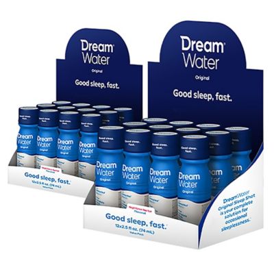 Dream Water Natural Sleep Aid, GABA, Melatonin, 5-HTP, Shot, Nighttime Nectar, 2.5 oz., 24 ct., 10412.12.2.1B