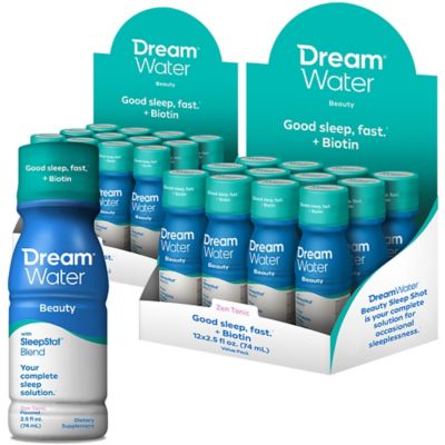 Dream Water Sleep Aid, Beauty, Melatonin, Biotin, Juvecol, 2.5 oz. Shot, 24 ct., 10512.12.1.1B