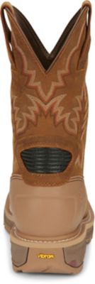 Image showing 5 th Justin Men's Montana Square Nano Composite Toe Waterproof Work Boots, 11 in.