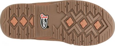 Image showing 1 th Justin Men's Crafton Moc Toe Waterproof Work Shoes, 4 in.