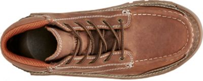 Image showing 2 th Justin Men's Corbett Moc Toe Waterproof Lace-Up Work Boots, 5 in.
