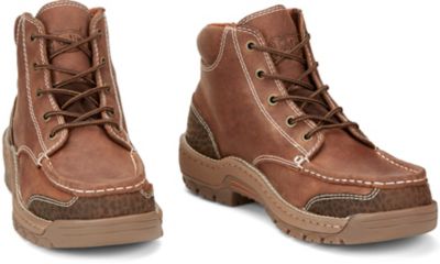 Image showing 6 th Justin Men's Corbett Moc Toe Waterproof Lace-Up Work Boots, 5 in.