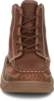 Image showing 3 th Justin Men's Corbett Alloy Toe Waterproof Moc Work Boots, 5 in.