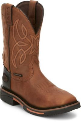 Justin Dallen 12 in. Waterproof Square Nano Composite Toe Work Boots -  731871270239