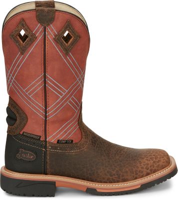 Image showing  Men's Dalhart Square Nano Composite Toe Waterproof Work Boots, 12 in.