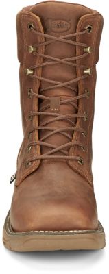 Image showing  Men's Square Toe Rush Waterproof Lace-Up Work Boots, 8 in.