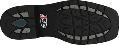 Image showing 1 th Justin Men's Driller Cowhide Stampede Plain Toe Work Boots, 11 in., SE4681