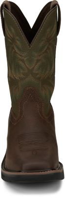 Image showing 3 th Justin Men's Driller Cowhide Stampede Plain Toe Work Boots, 11 in., SE4681