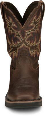 Image showing 3 th Justin Men's Soft Toe Driller Waterproof Square Work Boots, 11 in.