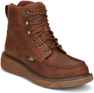 Justin Men's Rush 6 in. Waterproof Moc Toe Work Boot