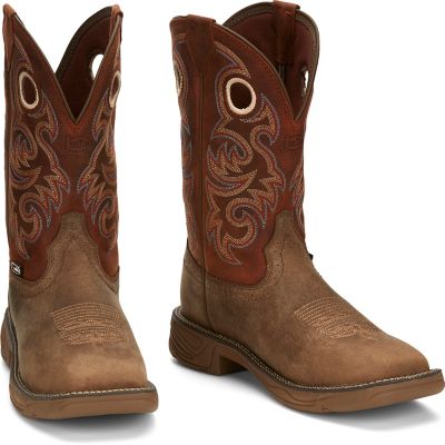 Image showing 6 th Justin Men's Stampede Rush 11 in. Wide Square Toe Western Boots
