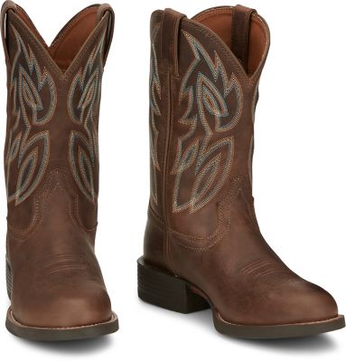 Image showing 6 th Justin Men's Rendon Round Toe Western Boots, 11 in.