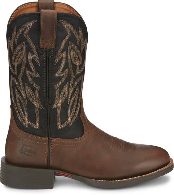 Image showing 4 th Justin Men's Rendon Round Toe Western Boots, 11 in.